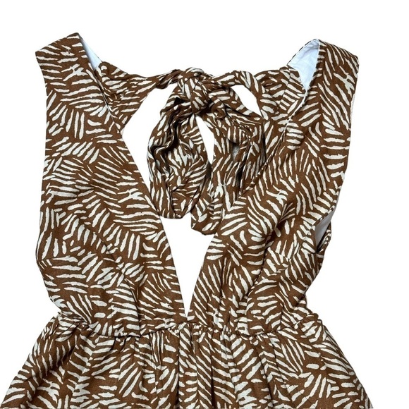House of Harlow 1960 Brown Animal Print Mini Dress | U.S. Woman’s XSmall - Picture 3 of 9